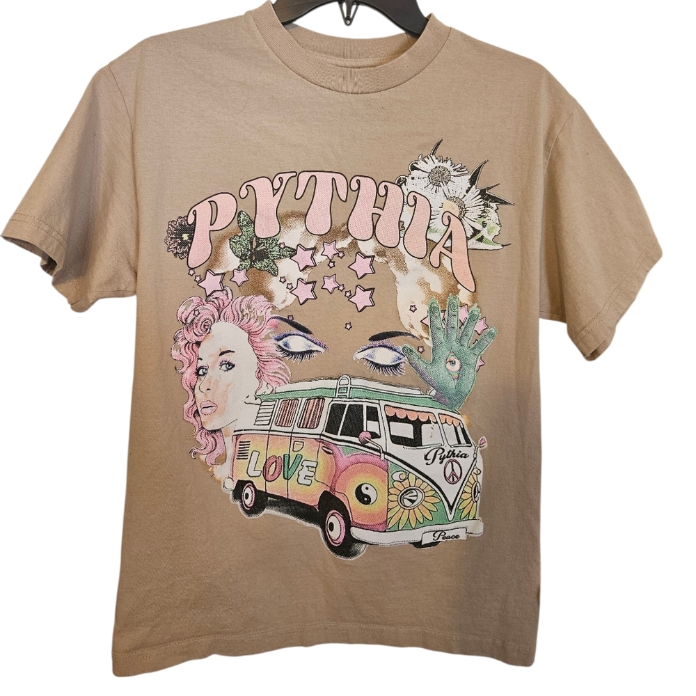 Pythia Bohemian Journey Graphic t-shirt Unisex Sz M 100% Cotton Boho Van